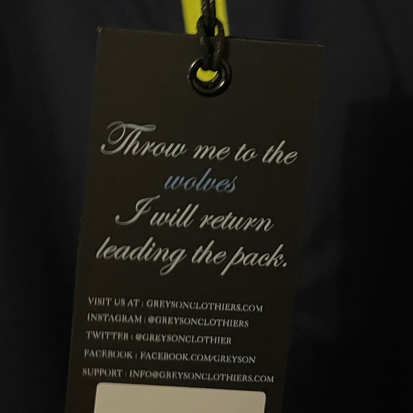 Greyson Trailwolf Lightweight Windproof Golf Jacket Mens Large. Maltese Blue - Picture 3 of 8